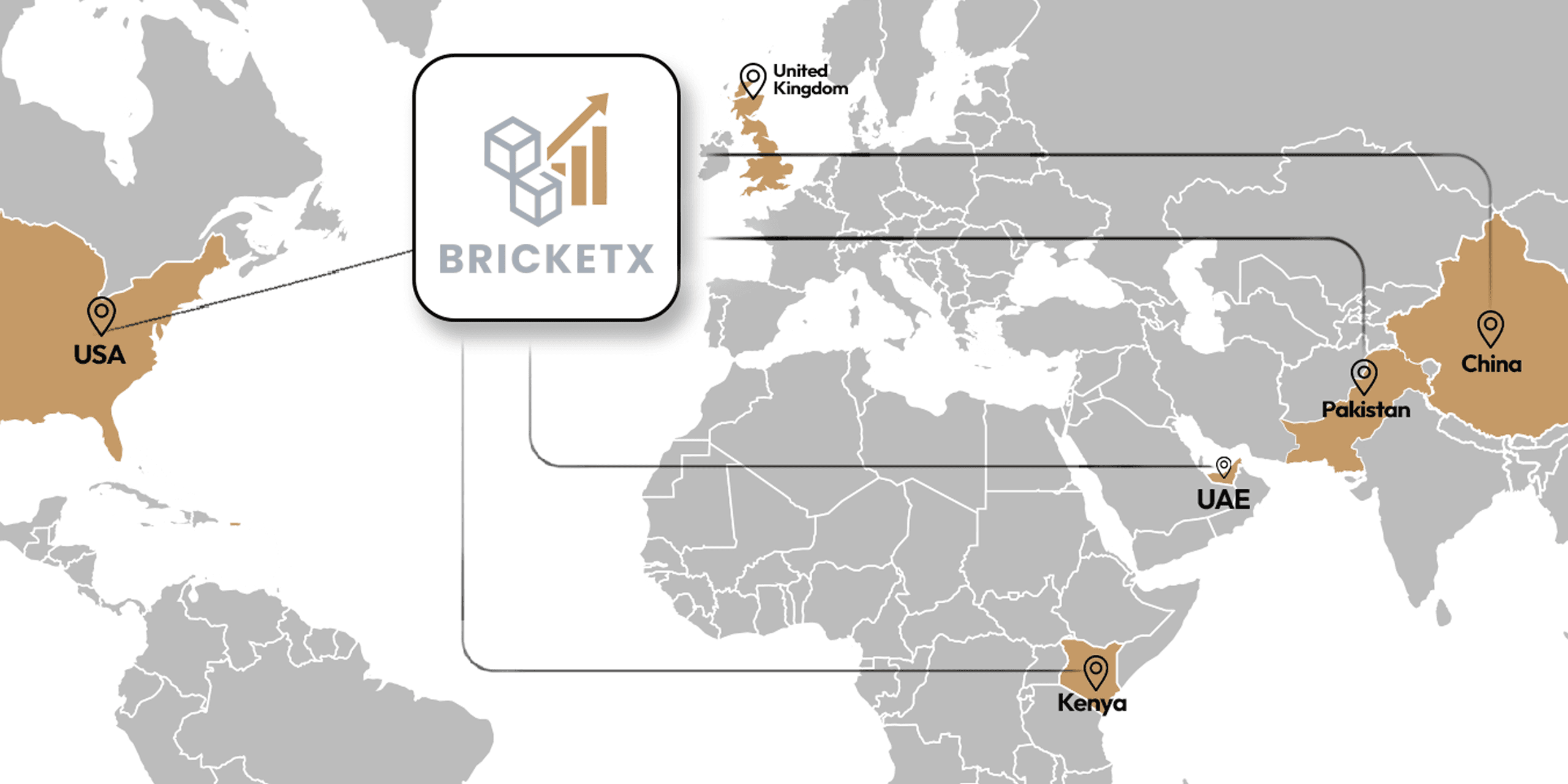 BricketX Global Presence Map