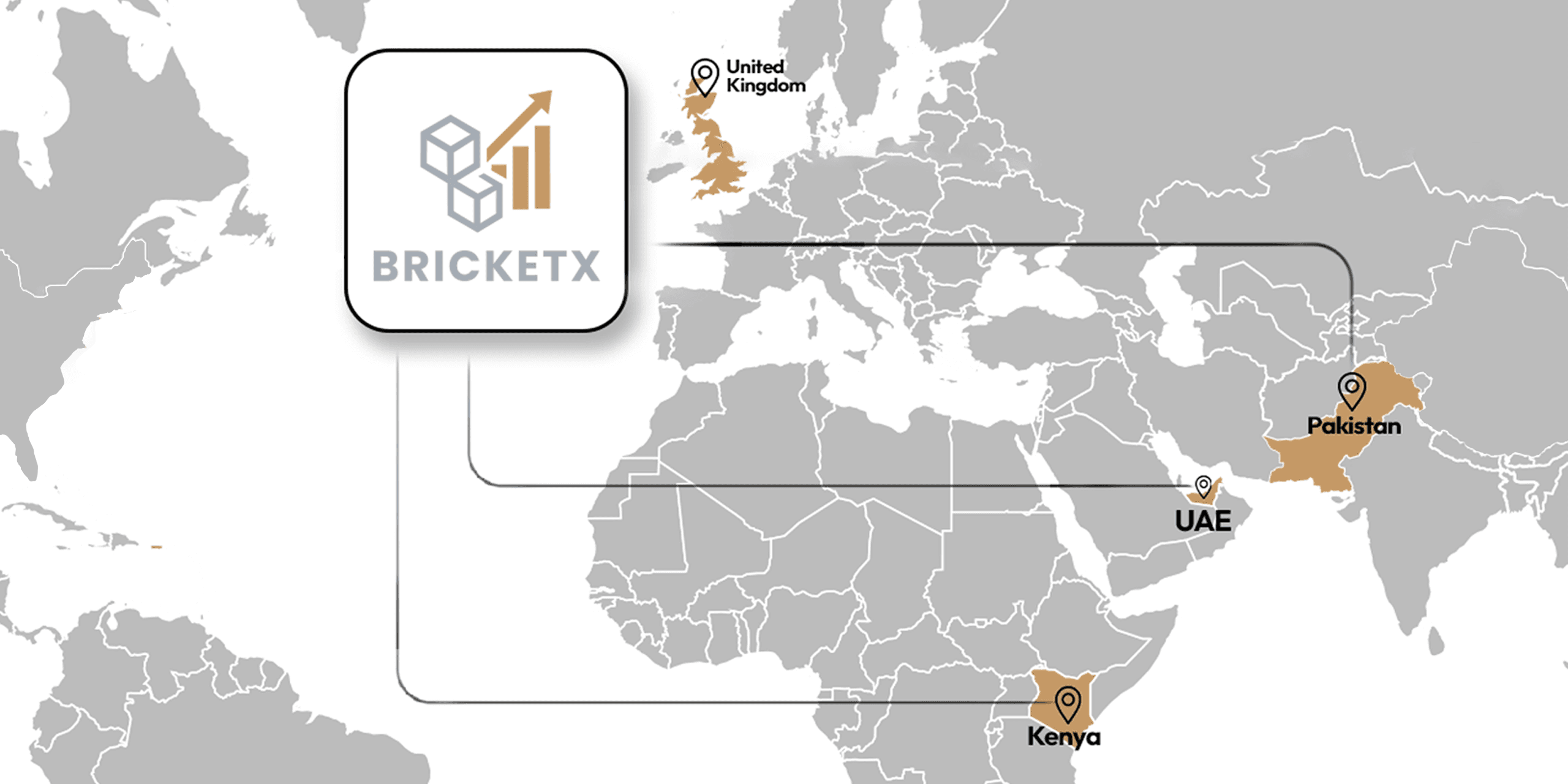 BricketX Global Presence Map